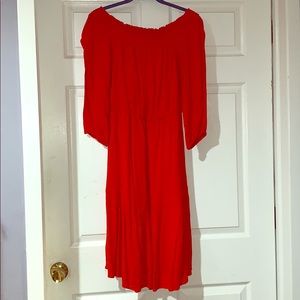 Off the shoulders Hope & Harlow Orange dress